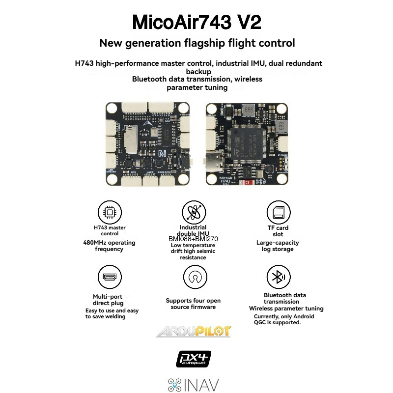 Контроллер полета MicoAir743 V – обзор и цена Drone Gimbal Controller